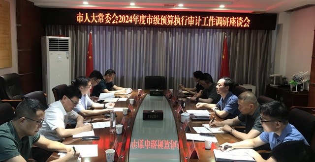 市人大常委会调研2024年度市级预算执行和其他财政收支审计工作情况