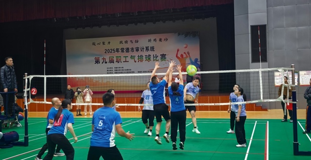 常德“审计铁军”气排球赛场展风采