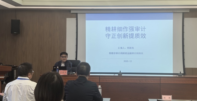 常德市审计局在全省财政审计能力提升班上作经验交流